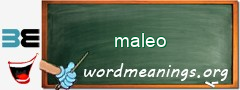 WordMeaning blackboard for maleo